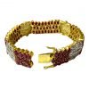 Fine Ruby Bracelet In Sterling Silver