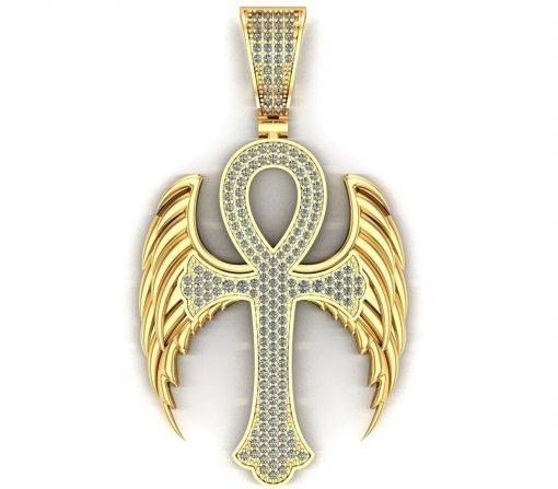Angel Wings Cross Pendant