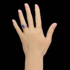925 Sterling Silver Blue Sapphire Ring