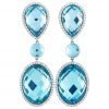 925 Sterling Silver Blue Topaz Earrings