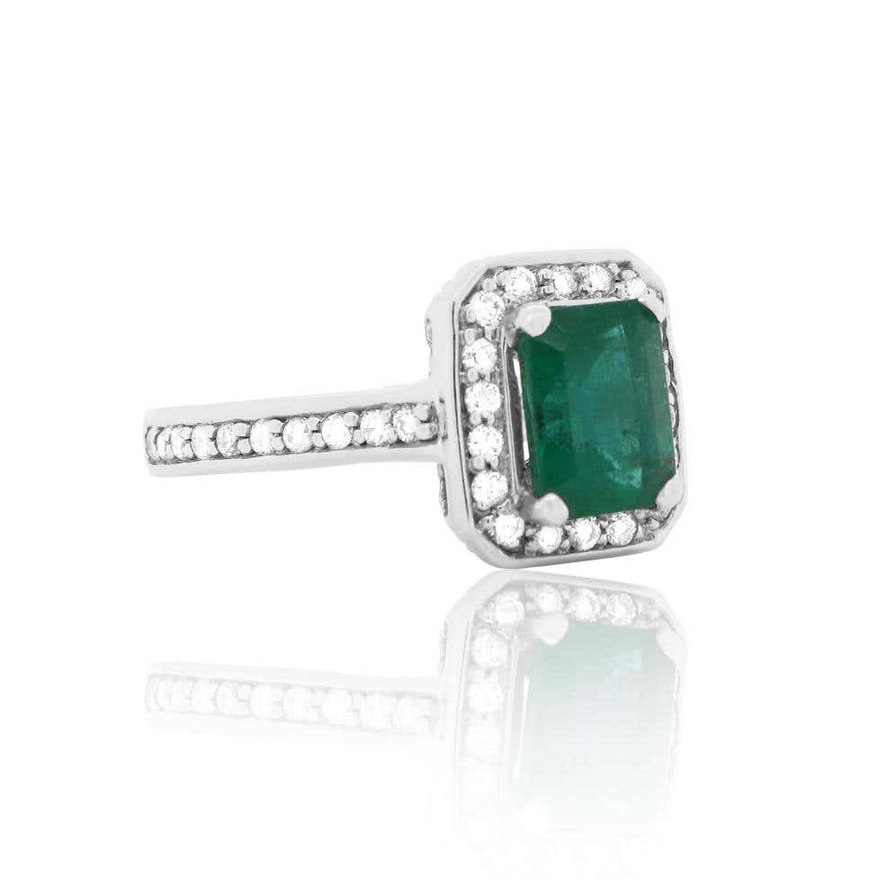 Emerald Silver Ring – PalsaniJewels.com