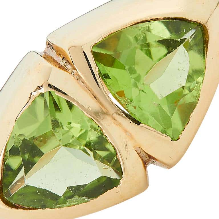 Peridot & 14k Gold Wildflower Ring – Belinda Saville