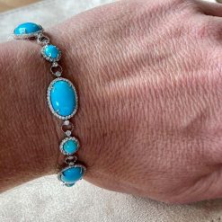 925 Sterling Silver Turquoise Bracelet
