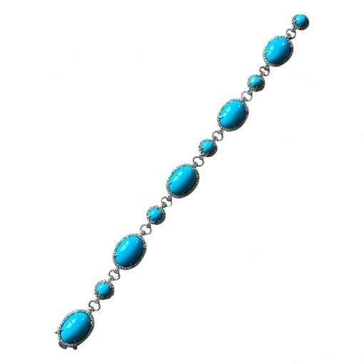 925 Sterling Silver Turquoise Bracelet