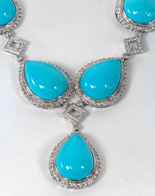 925 Sterling Silver Turquoise Jewelry Set