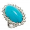 925 Sterling Silver Natural Turquoise Ring