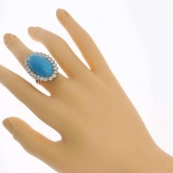 925 Sterling Silver Natural Turquoise Ring