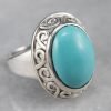 925 Sterling Silver Designer Turquoise Ring