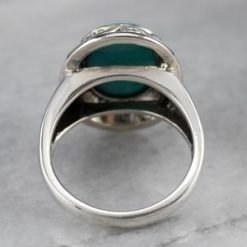 925 Sterling Silver Designer Turquoise Ring