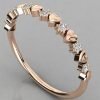 14k Solid Gold Heart Design Diamond Ring for Women