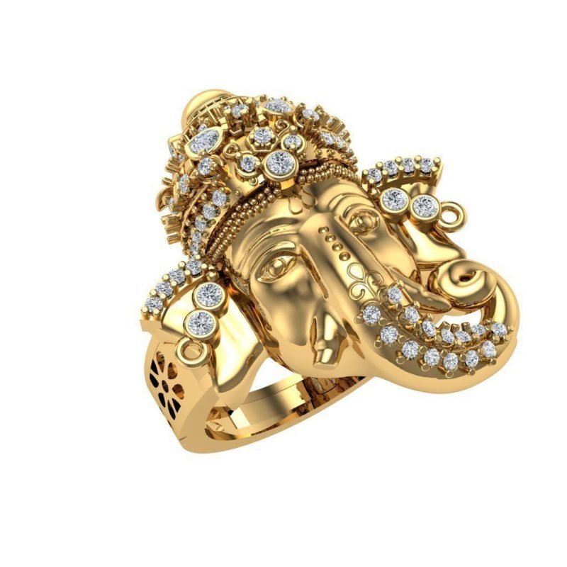 Buy | Spiritual Delight Ganesh - Oxidised Ring-Eepleberry