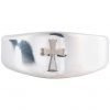 Simple Design Sterling Silver Cross Ring