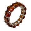 Hessonite Garnet women’s eternity band ring In Sterling Silver