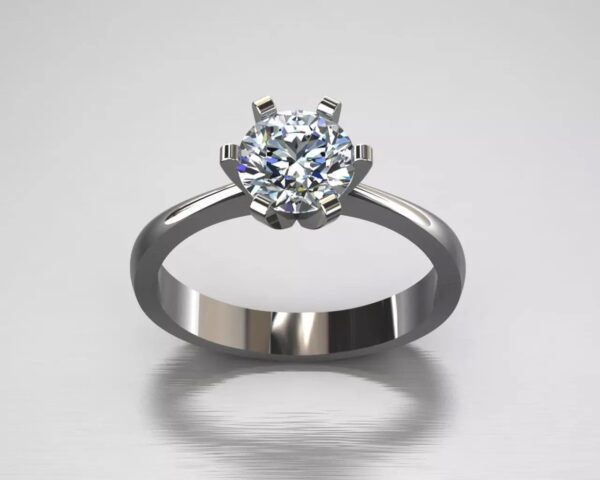 1 Carat IGI Certified Lab Grown Solitaire Diamond Ring