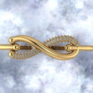 Infinity Bracelet made with 925 Sterling Silver k18 GP