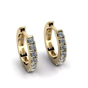 Moissanite Studded Bali Earrings