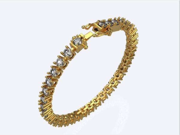 Moissanite Studded classic tennis bracelet