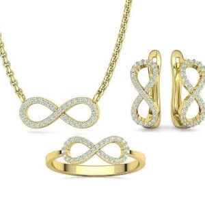 Infinity Moissanite Bespoke Jewelry Set