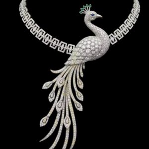 Beautiful Peacock Necklace in Sterling Silver