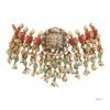 Emerald Coral Necklace in Sterling Silver