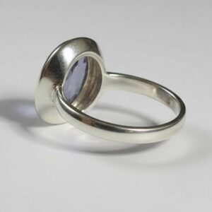 925 Sterling Silver Oval Iolite Ring