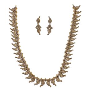 Mango Design Necklace Set Bridal Wedding Jewelry Earrings