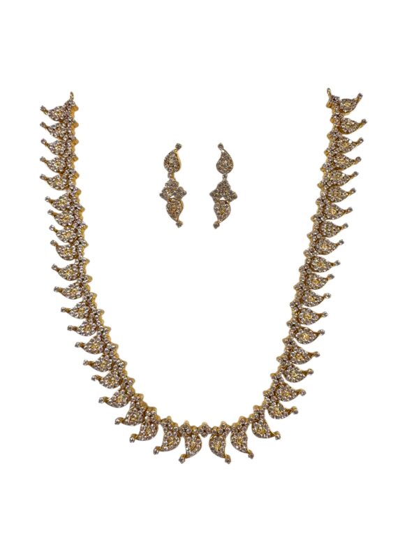 Mango Design Necklace Set Bridal Wedding Jewelry Earrings