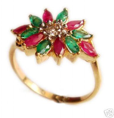 Emerald, Ruby & Diamond Ring – CRAIGER DRAKE DESIGNS®