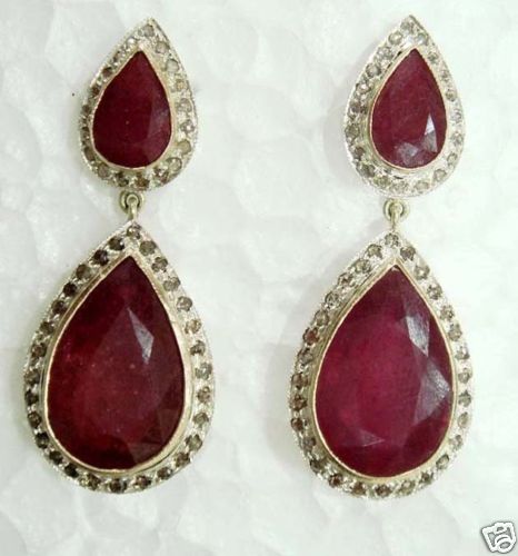 Big sales ruby earrings