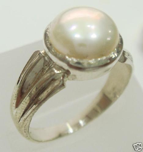 Jaipur Gemstone Pearl Stone ring Original Pearl 6.00 ratti moti stone semi  Precious & Certified for men & women Stone Pearl Silver Plated Ring Price  in India - Buy Jaipur Gemstone Pearl