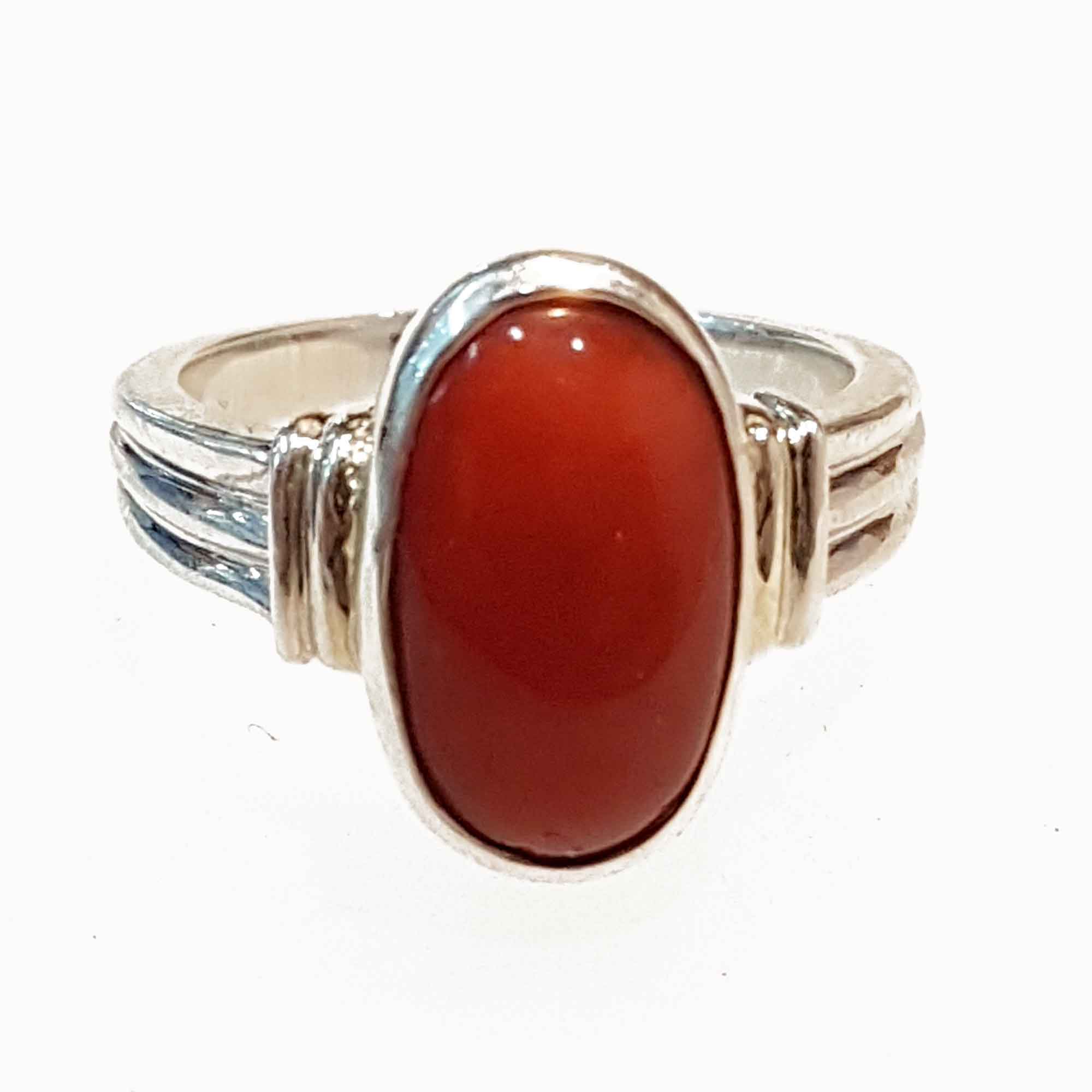 Red on sale coral ring
