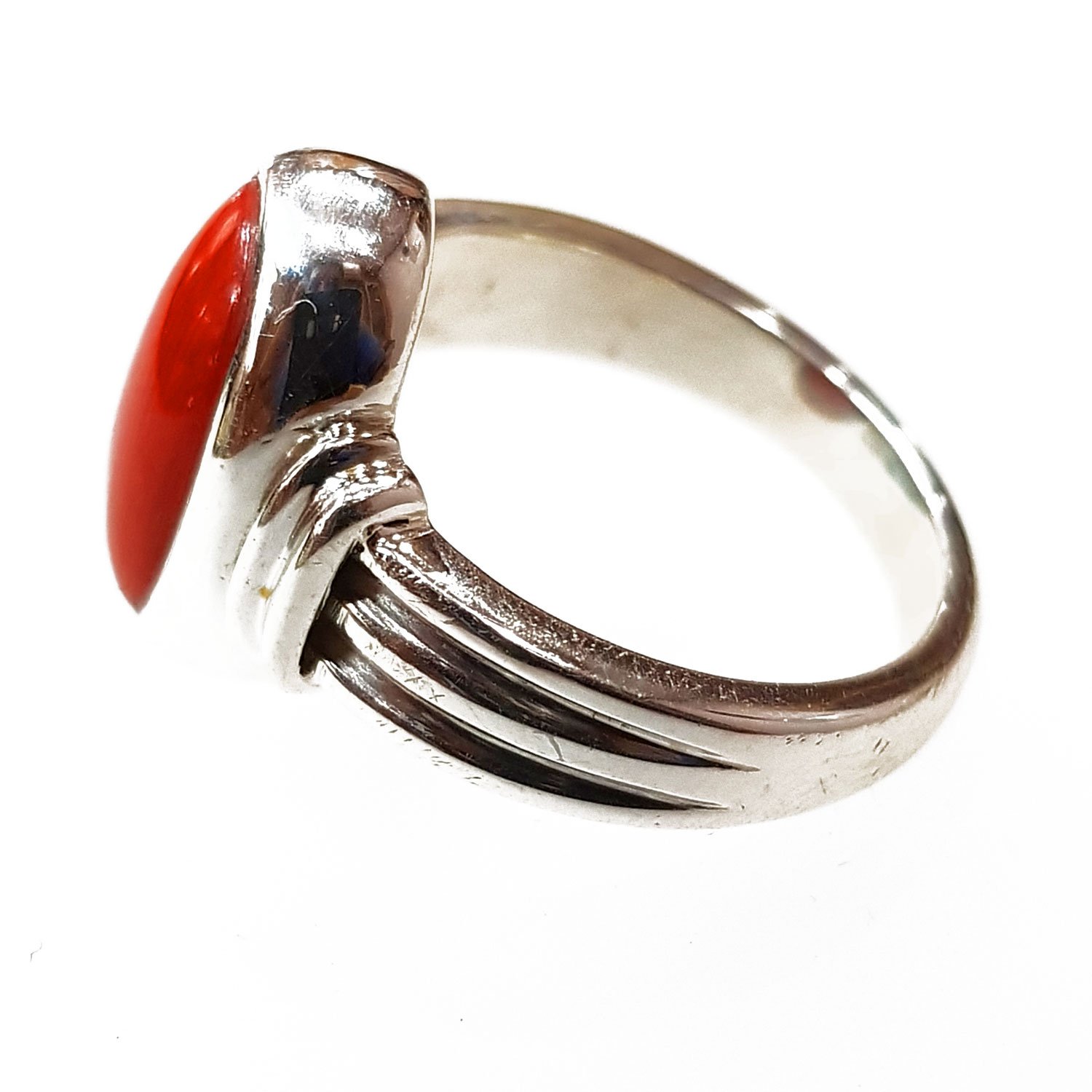 Buy 925 Sterling Silver Jewelry Pearl Red Coral Gemstone Ring unique  Handmade Ring Ethnic Ring antique Finished Ring Friendship Day Gift Online  in India - Etsy