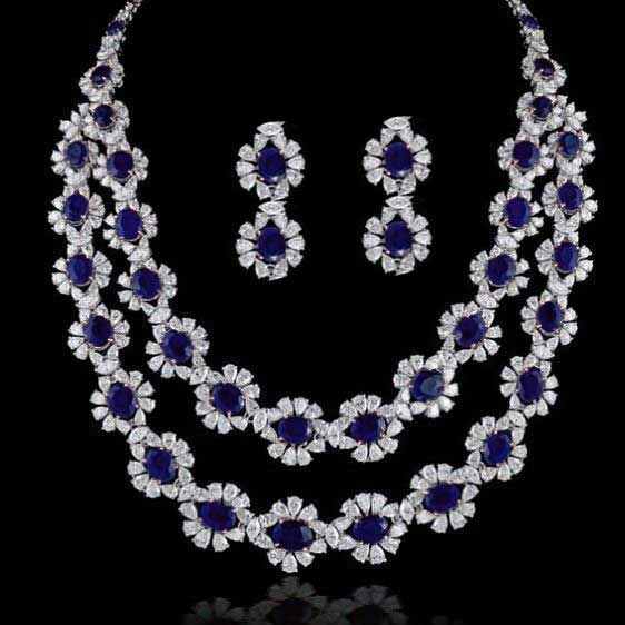 14k Blue Sapphire and Diamond Pendant - McKenzie & Smiley Jewelers |  Clarksville TN